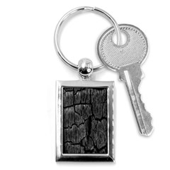 Coal Charred Tree Pore Black Key Chain (rectangle) by Amaryn4rt