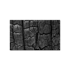 Coal Charred Tree Pore Black Sticker Rectangular (100 Pack) by Amaryn4rt