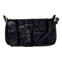 Coal Charred Tree Pore Black Shoulder Clutch Bag by Amaryn4rt