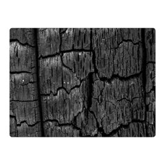 Coal Charred Tree Pore Black Two Sides Premium Plush Fleece Blanket (mini) by Amaryn4rt