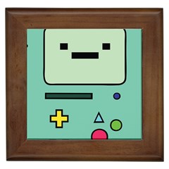 Adventure Time Beemo Bmo Illustration Cartoons Framed Tile by Sarkoni