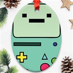 Adventure Time Beemo Bmo Illustration Cartoons Ornament (Oval) Front