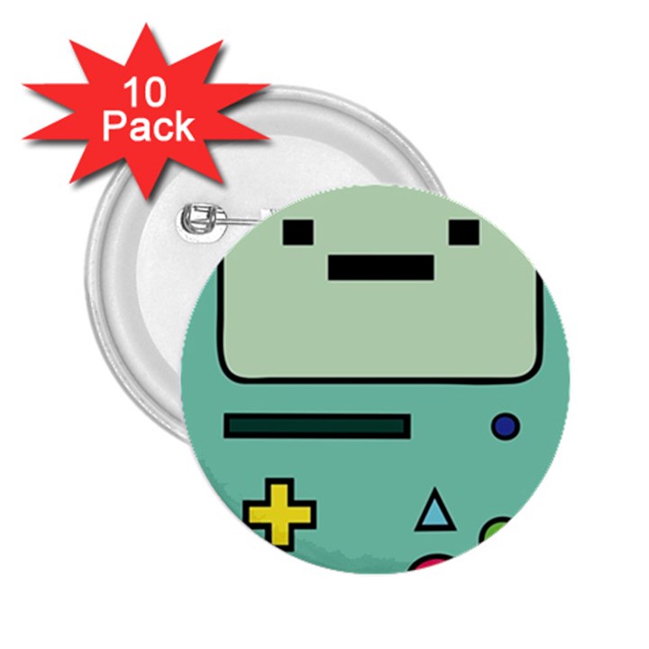 Adventure Time Beemo Bmo Illustration Cartoons 2.25  Buttons (10 pack) 