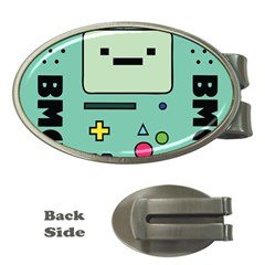 Adventure Time Beemo Bmo Illustration Cartoons Money Clips (oval)  by Sarkoni