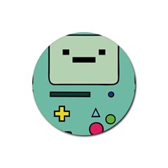 Adventure Time Beemo Bmo Illustration Cartoons Rubber Coaster (round) by Sarkoni