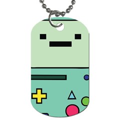 Adventure Time Beemo Bmo Illustration Cartoons Dog Tag (one Side) by Sarkoni