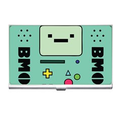 Adventure Time Beemo Bmo Illustration Cartoons Business Card Holder by Sarkoni