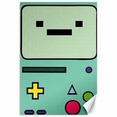 Adventure Time Beemo Bmo Illustration Cartoons Canvas 12  X 18  by Sarkoni