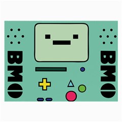 Adventure Time Beemo Bmo Illustration Cartoons Large Glasses Cloth (2 Sides) by Sarkoni