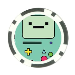 Adventure Time Beemo Bmo Illustration Cartoons Poker Chip Card Guard by Sarkoni