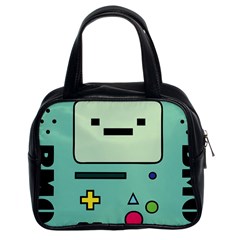 Adventure Time Beemo Bmo Illustration Cartoons Classic Handbag (two Sides) by Sarkoni