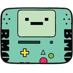 Adventure Time Beemo Bmo Illustration Cartoons Fleece Blanket (mini) by Sarkoni