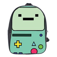 Adventure Time Beemo Bmo Illustration Cartoons School Bag (large) by Sarkoni