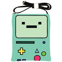 Adventure Time Beemo Bmo Illustration Cartoons Shoulder Sling Bag by Sarkoni