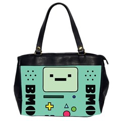 Adventure Time Beemo Bmo Illustration Cartoons Oversize Office Handbag (2 Sides) by Sarkoni