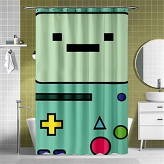 Adventure Time Beemo Bmo Illustration Cartoons Shower Curtain 48  X 72  (small)  by Sarkoni