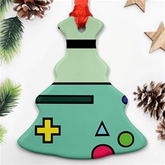 Adventure Time Beemo Bmo Illustration Cartoons Christmas Tree Ornament (two Sides) by Sarkoni