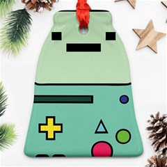 Adventure Time Beemo Bmo Illustration Cartoons Bell Ornament (two Sides) by Sarkoni