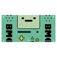 Adventure Time Beemo Bmo Illustration Cartoons Banner And Sign 6  X 3  by Sarkoni