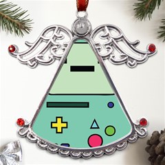 Adventure Time Beemo Bmo Illustration Cartoons Metal Angel With Crystal Ornament by Sarkoni