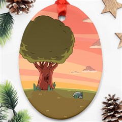 Cartoon Network Adventure Time Oval Ornament (two Sides) by Sarkoni