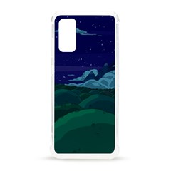 Adventure Time Cartoon Night Green Color Sky Nature Samsung Galaxy S20 6 2 Inch Tpu Uv Case by Sarkoni