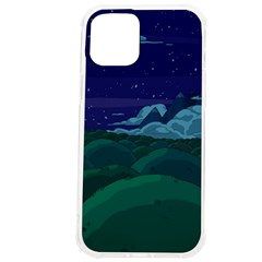 Adventure Time Cartoon Night Green Color Sky Nature Iphone 12 Pro Max Tpu Uv Print Case by Sarkoni