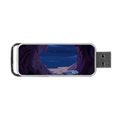 Cartoon Character Wallpapper Adventure Time Beauty In Nature Portable Usb Flash (one Side) by Sarkoni