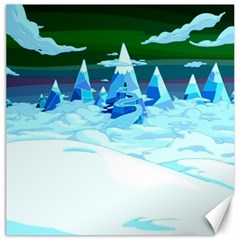 Frost Mountains Illustration Adventure Time Fantasy Art Landscape Canvas 20  X 20  by Sarkoni