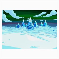 Frost Mountains Illustration Adventure Time Fantasy Art Landscape Large Glasses Cloth by Sarkoni