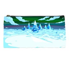 Frost Mountains Illustration Adventure Time Fantasy Art Landscape Pencil Case by Sarkoni