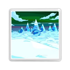 Frost Mountains Illustration Adventure Time Fantasy Art Landscape Memory Card Reader (square) by Sarkoni