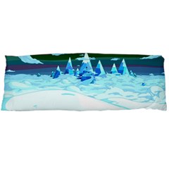 Frost Mountains Illustration Adventure Time Fantasy Art Landscape Body Pillow Case (dakimakura) by Sarkoni