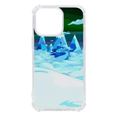 Frost Mountains Illustration Adventure Time Fantasy Art Landscape Iphone 13 Pro Tpu Uv Print Case by Sarkoni