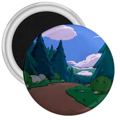 Adventure Time Cartoon Pathway 3  Magnets by Sarkoni