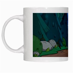 Adventure Time Cartoon Pathway White Mug by Sarkoni