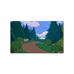 Adventure Time Cartoon Pathway Sticker (rectangular) by Sarkoni