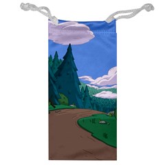 Adventure Time Cartoon Pathway Jewelry Bag by Sarkoni