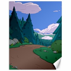 Adventure Time Cartoon Pathway Canvas 12  X 16  by Sarkoni