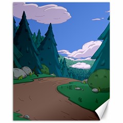 Adventure Time Cartoon Pathway Canvas 16  X 20 