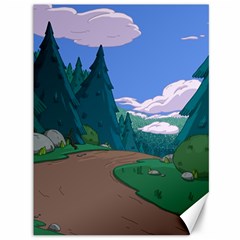 Adventure Time Cartoon Pathway Canvas 36  X 48  by Sarkoni