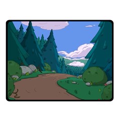 Adventure Time Cartoon Pathway Fleece Blanket (small) by Sarkoni