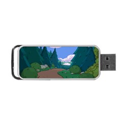 Adventure Time Cartoon Pathway Portable Usb Flash (one Side) by Sarkoni