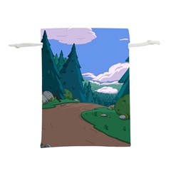 Adventure Time Cartoon Pathway Lightweight Drawstring Pouch (l) by Sarkoni