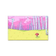 Red Mushroom Animation Adventure Time Cartoon Multi Colored Sticker (rectangular) by Sarkoni