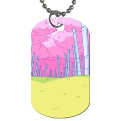 Red Mushroom Animation Adventure Time Cartoon Multi Colored Dog Tag (two Sides) by Sarkoni