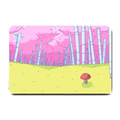 Red Mushroom Animation Adventure Time Cartoon Multi Colored Small Doormat by Sarkoni