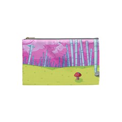 Red Mushroom Animation Adventure Time Cartoon Multi Colored Cosmetic Bag (small) by Sarkoni