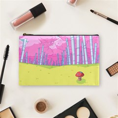 Red Mushroom Animation Adventure Time Cartoon Multi Colored Cosmetic Bag (medium) by Sarkoni