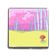 Red Mushroom Animation Adventure Time Cartoon Multi Colored Memory Card Reader (square 5 Slot) by Sarkoni